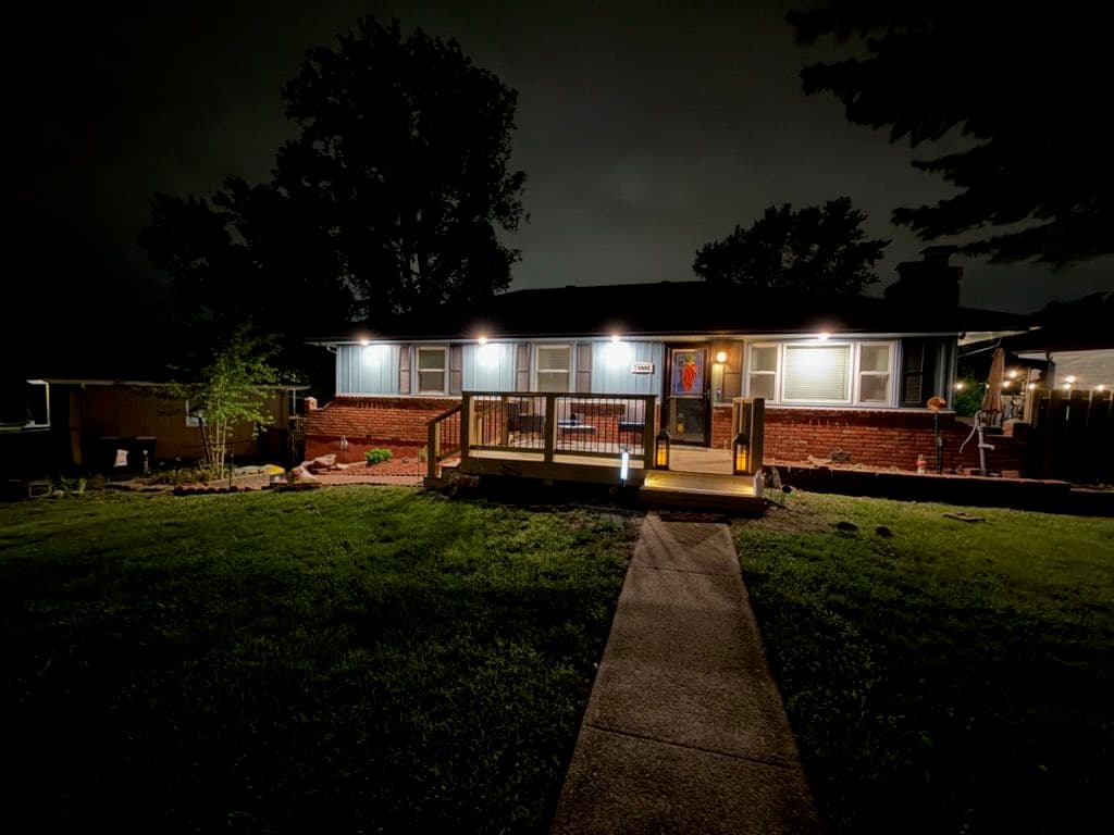 Eave Lighting Install That Makes This Home Shine After Dark image