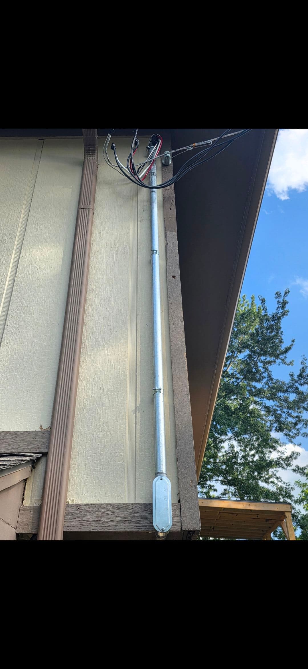 Gallery photos for Overhead Service and Panel Install for Detached Metal Building: Image #1
