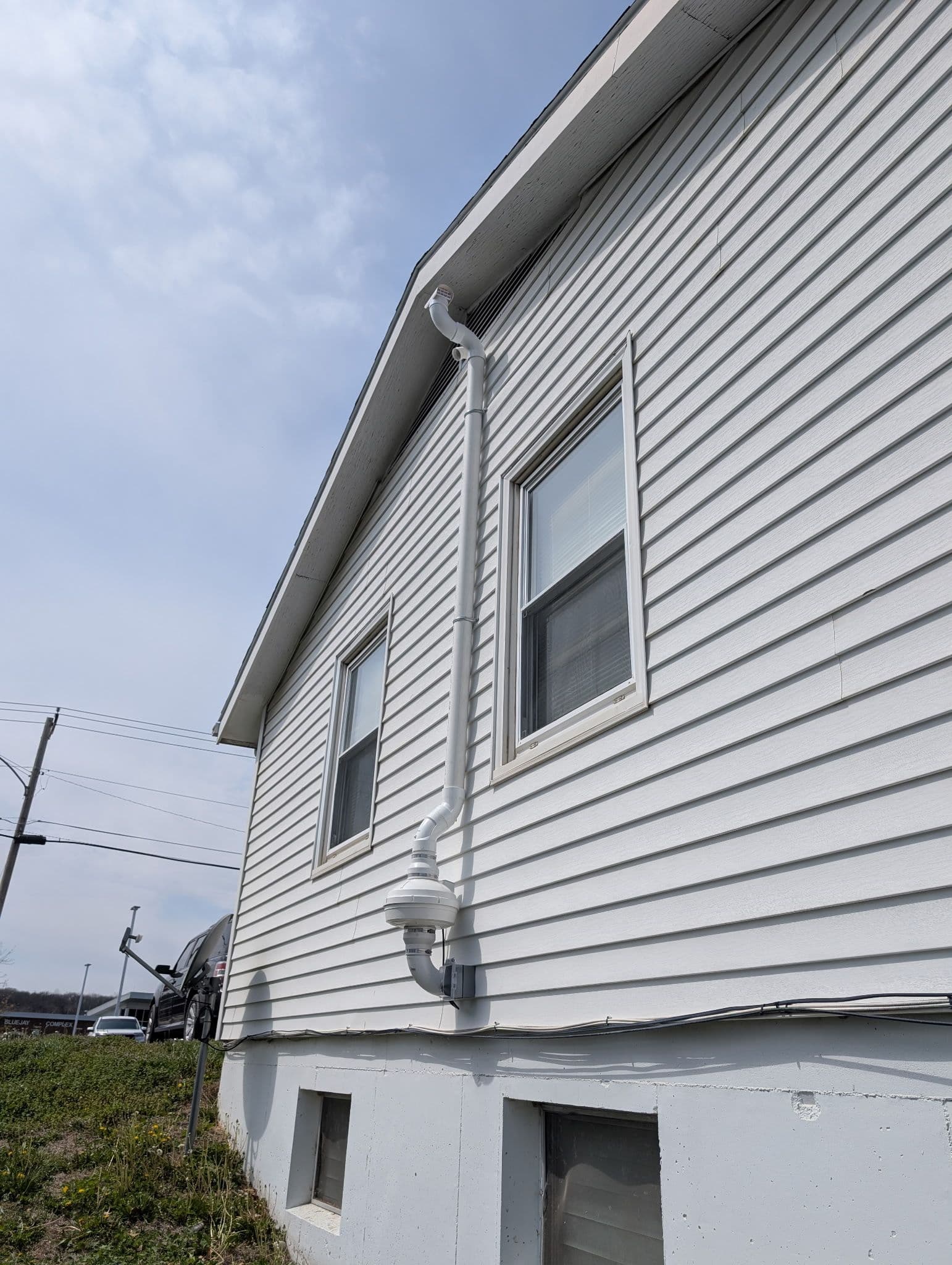 Gallery photos for Radon Mitigation System Installed and Ready to Work: Image #2