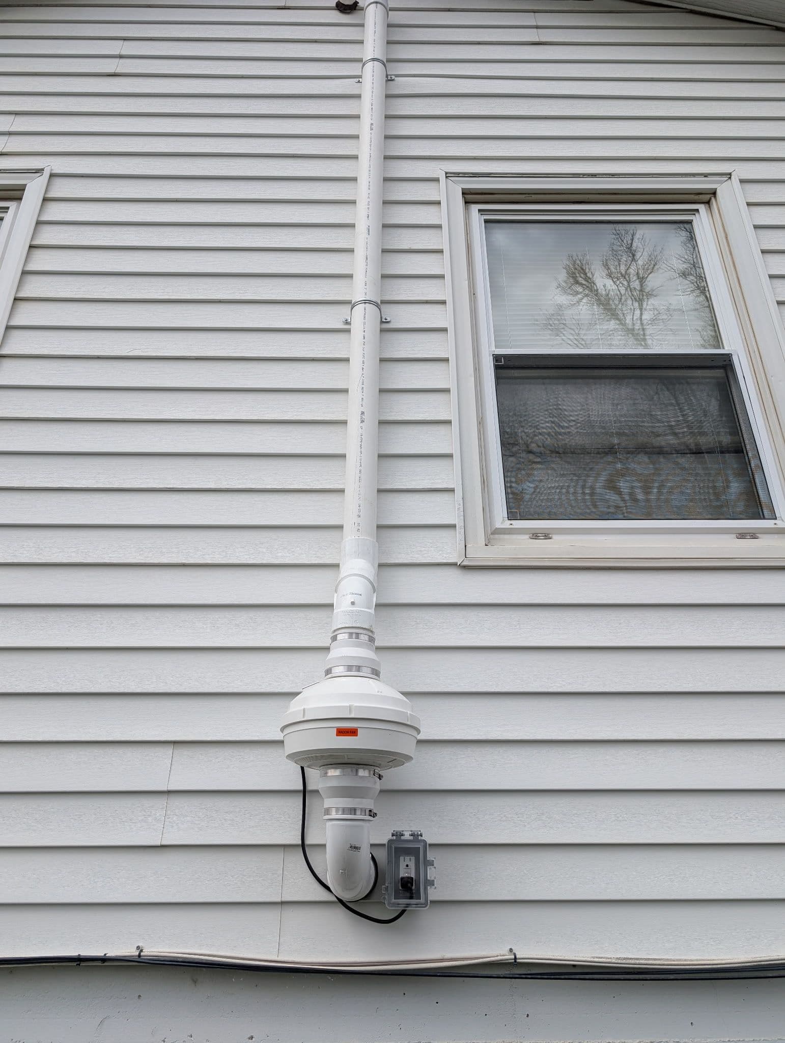 Radon Mitigation System Installed and Ready to Work image