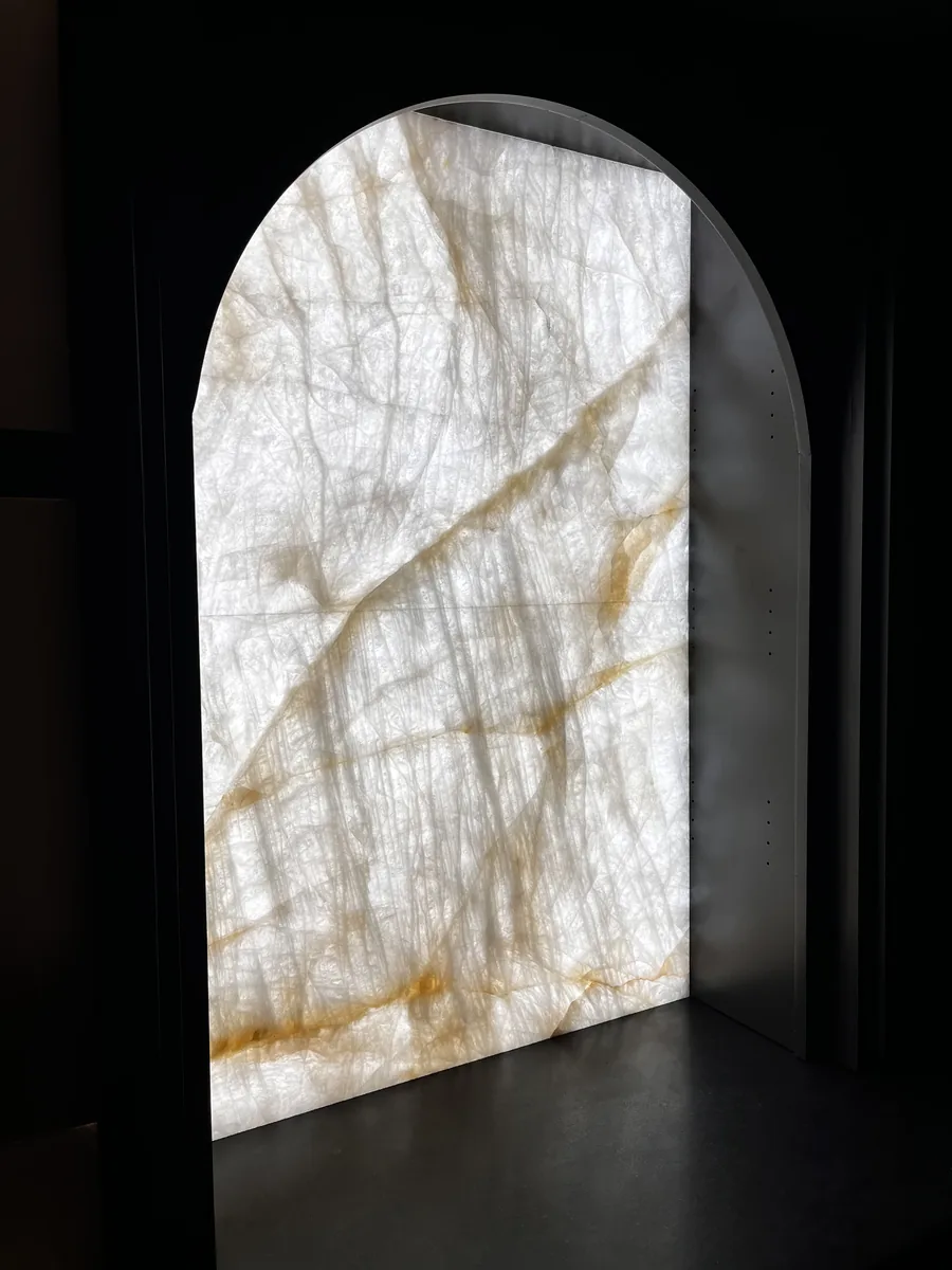 Backlit Onyx - Concealed LED, No Visible Fixture