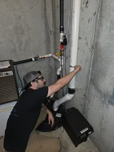 Radon Mitigation example in Liberty, MO by Local H Electric